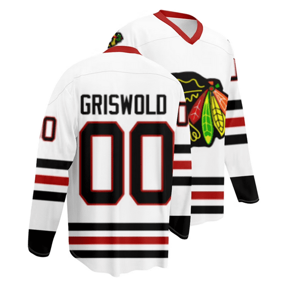 Clark Griswold 00 Deluxe Embroidered Hockey Jersey