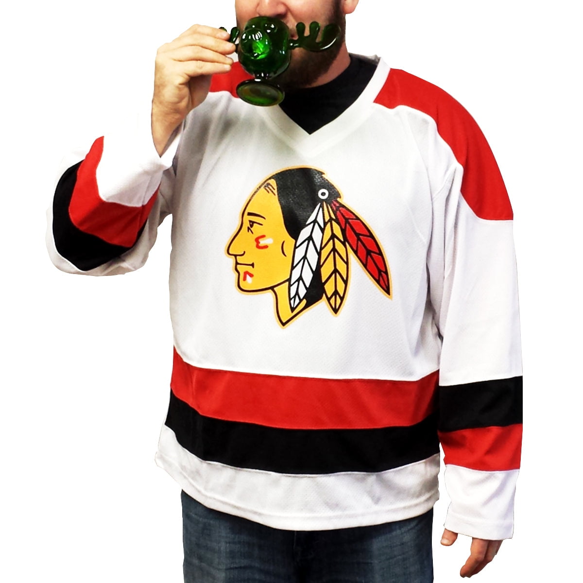 MyPartyShirt Clark Griswold Hockey Jersey Christmas Vacation 00 Xmas Movie Chicago Griswald Mens Small