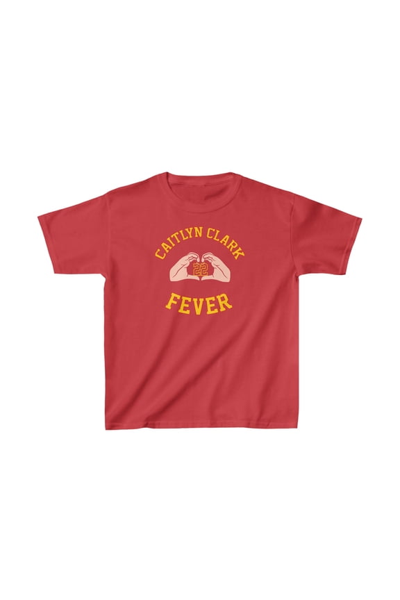 Clark Hand heart #22 Fever Women's Basketball for Fans Kids Cotton Tee