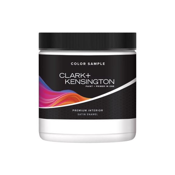 Clark+Kensington Ultra White Water-Based Paint Sample 8 oz