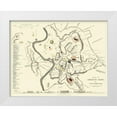 thumbnail image 1 of Clarke 14x12 White Modern Wood Framed Museum Art Print Titled - Ancient Rome Italy - Clarke 1830, 1 of 4