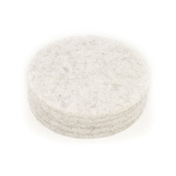 Clarke 976327 Commercial 20 Inch Diameter Natural Blend White High Speed Burnishing Pad, Case of 5