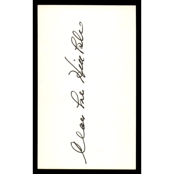 Clarke Hinkle Autographed 3x5 Index Card Green Bay Packers SKU #248506