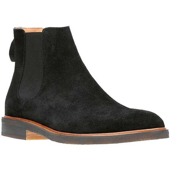 Clarks 26130764: Men's Clarkdale Black Suede Gobi Boots