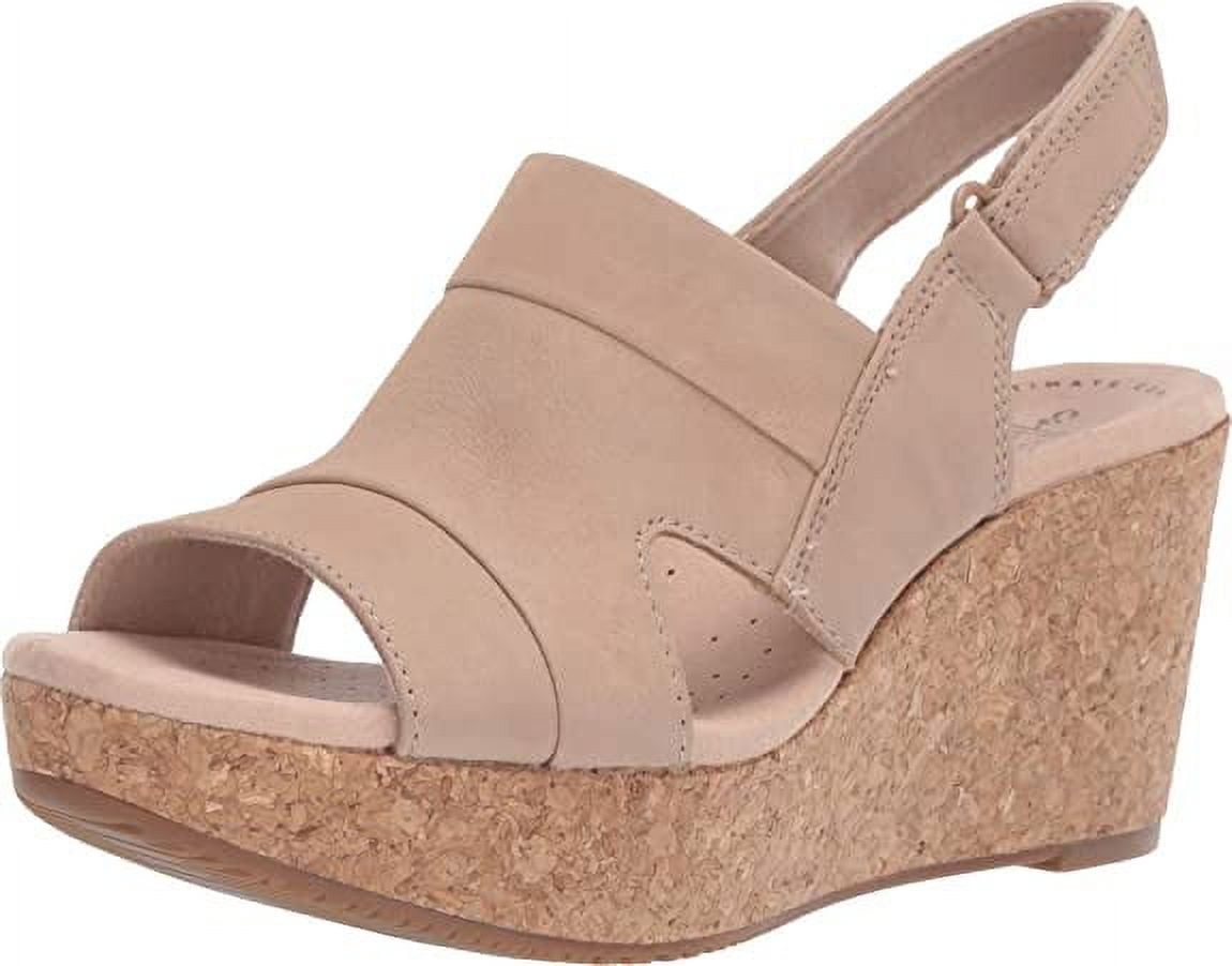 Clarks women's annadel ivory wedge sandal hotsell