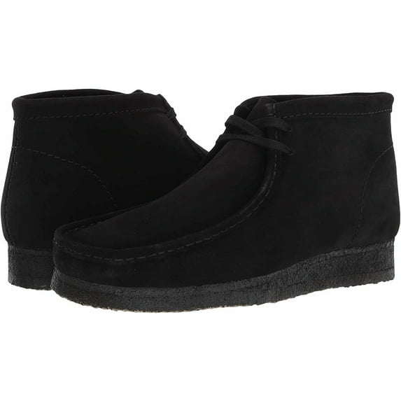 Clarks 26155515: Men's Wallabee Boot Chukka, Black Suede