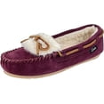 thumbnail image 1 of Clarks Adalyn Burgundy Mocassin Vamp Comfort Rounded Toe Scuff Fashion Slippers (Burgundy, 11), 1 of 3