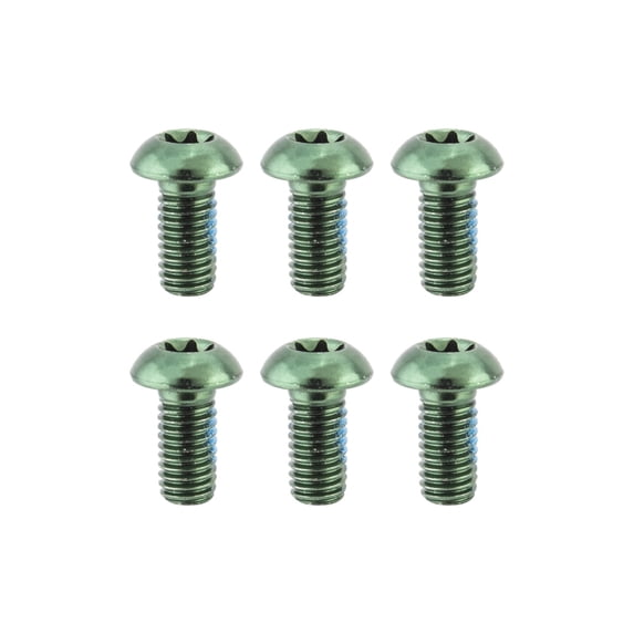 Clarks Anodized Rotor Bolts Set of 6 Bolts M5x10mm