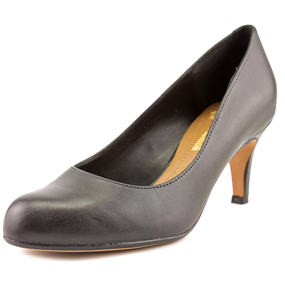 Clarks Narrative Arista Abe Women Round Toe Leather Black Heels