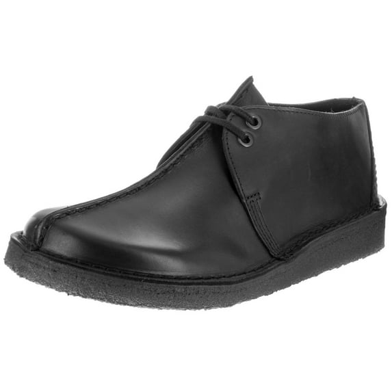 CLARKS ORIGINALS MEN DESERT TREK Shoes Black Leather