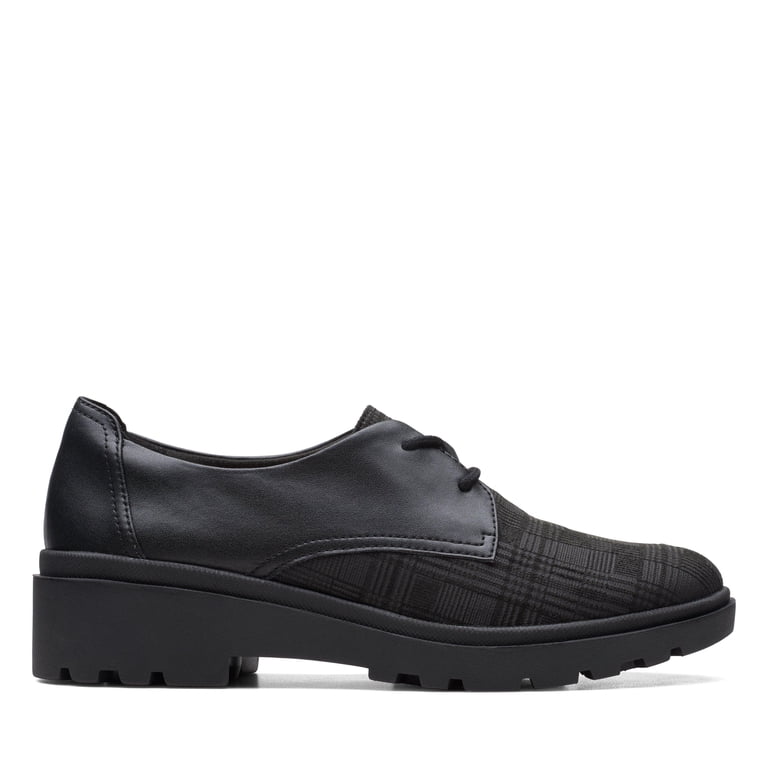 Clarks 10 black leather, new soles CLARKS COLLECTION Cushion Ortholite Black Leather Oxford  main image 4