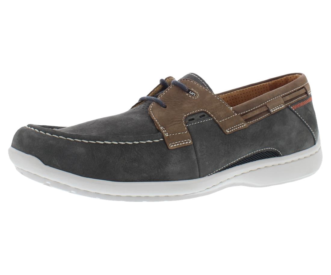 Clarks Un AbodeFree Navy Nubuck Marine, Brown Leather Slip-On Loafers, NTW, 10.5 Sailview Step Nubuck Navy Nubuck | Quarks Shoes main image 3