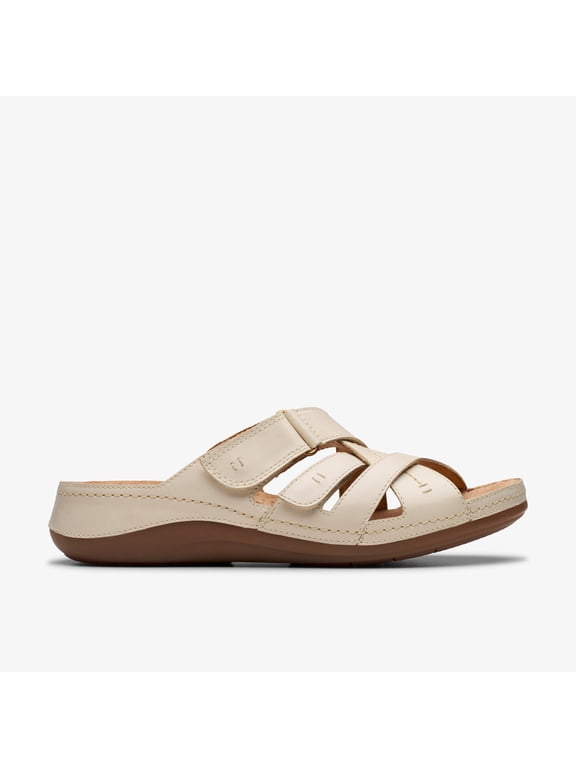Cecily Slide Cream Leather