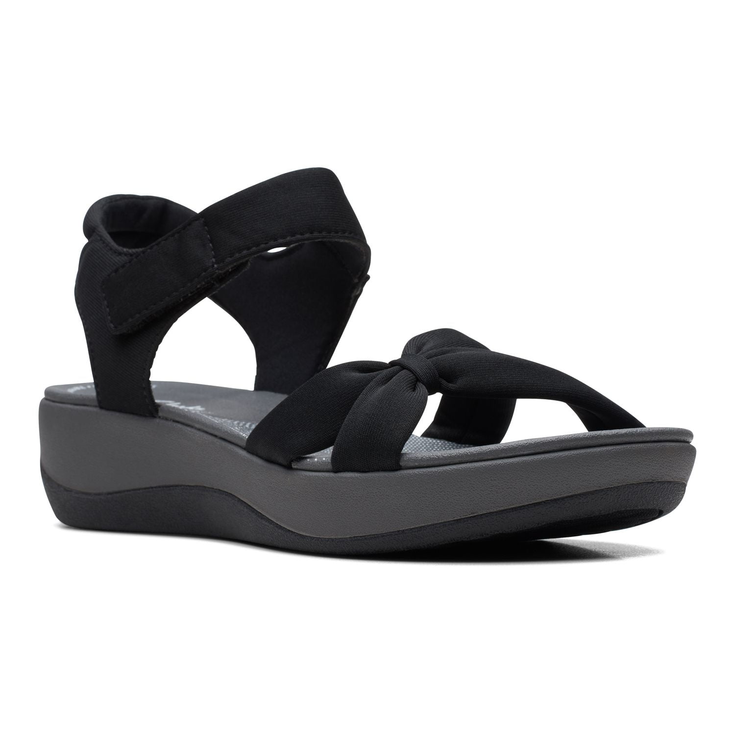 Clarks Cloudsteppers Arla Shore Women s Sandals Color Black Size 6.5 Walmart