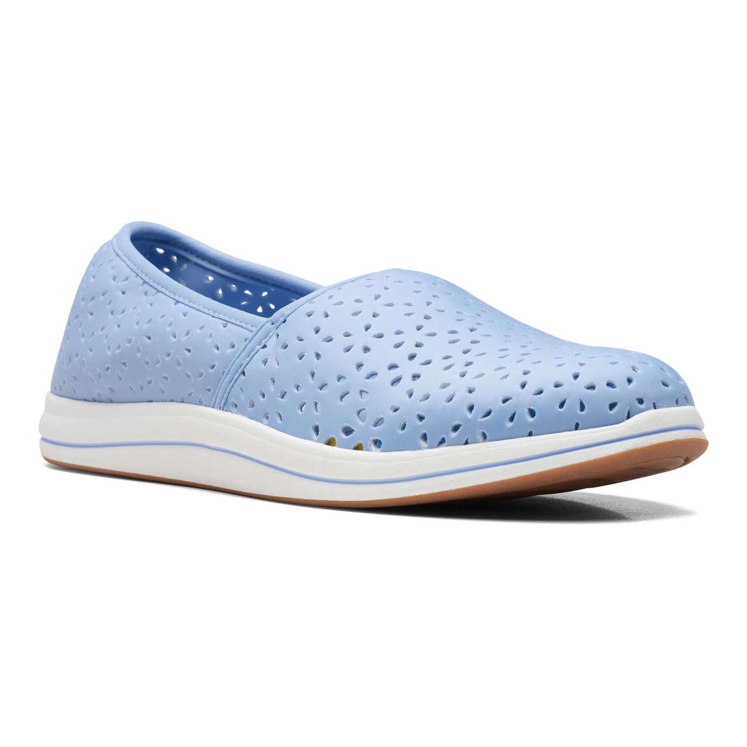Clarks Cloudsteppers Breeze Emily Women s Slip On Shoes Color Light Blue Size 10 Walmart
