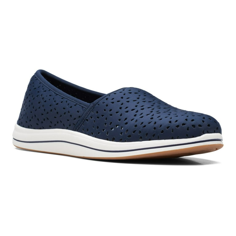 Clarks Cloudsteppers Breeze Emily Women s Slip On Shoes Color Navy Size 8.5 Walmart