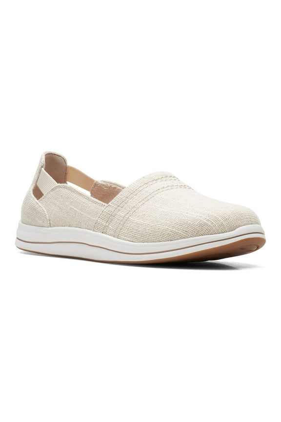 Clarks® Cloudsteppers Breeze Step II Women's Slip-On Shoes Color: Natural Size: 10