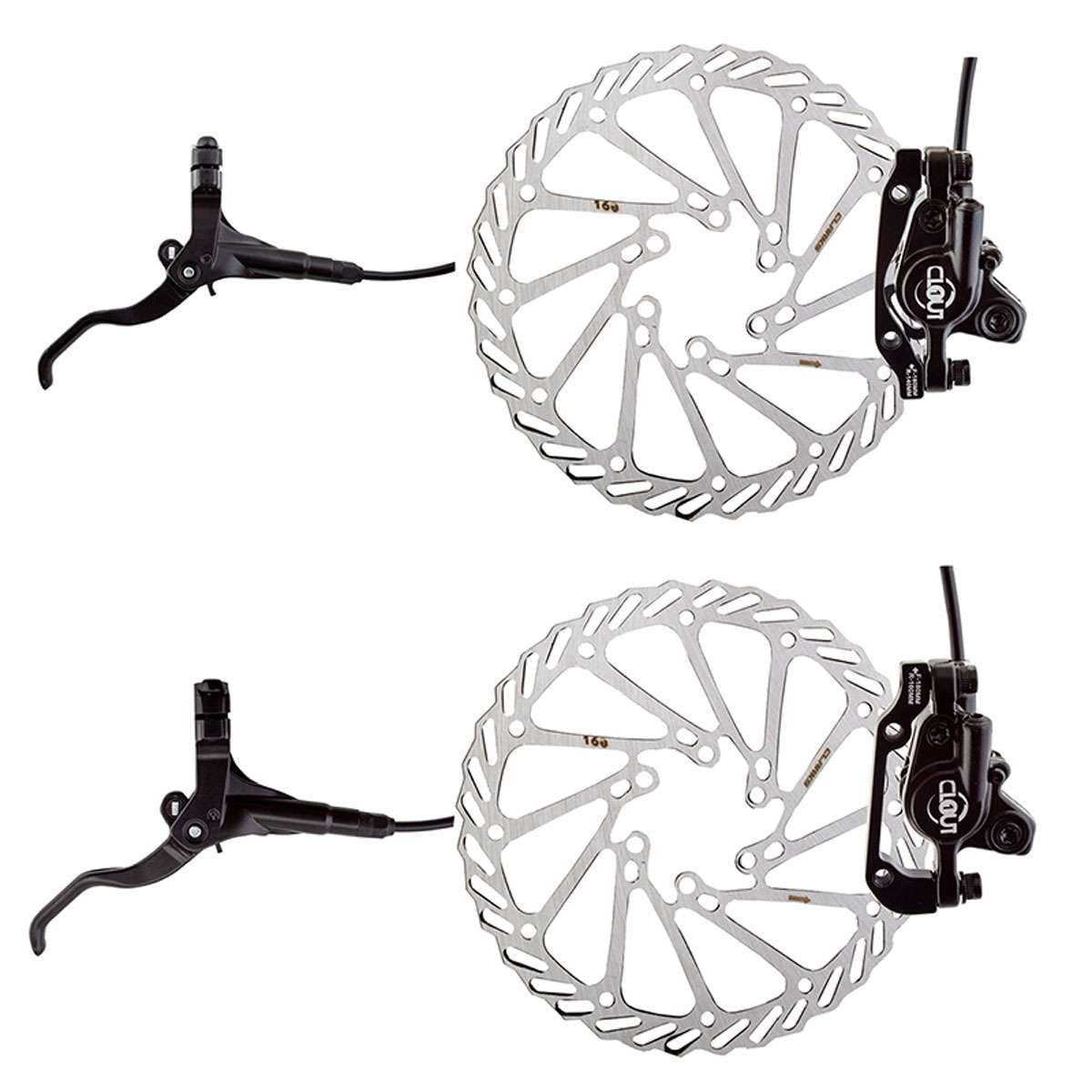 Clarks Clout 1 Hydraulic Disc Brake - Front & Rear 160mm - HY-19-1FR160AMROW