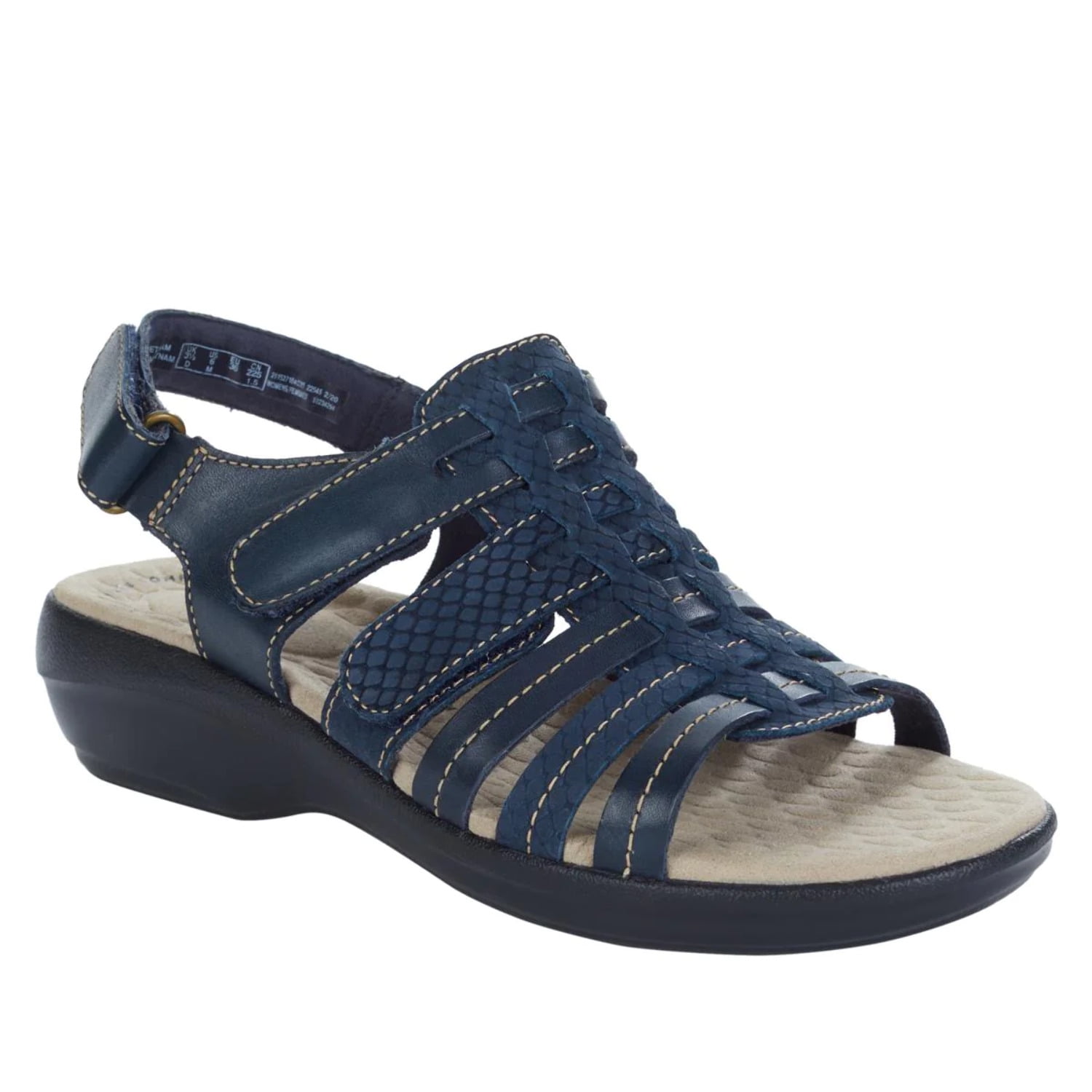 Clarks Collection Alexis Blossom Leather Sandal - Walmart.com