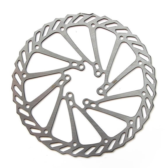 Clarks Cycle Systems CL Single Piece Steel 6-Bolt Disc Brake Rotor, Silver, 203mm Silver 203mm