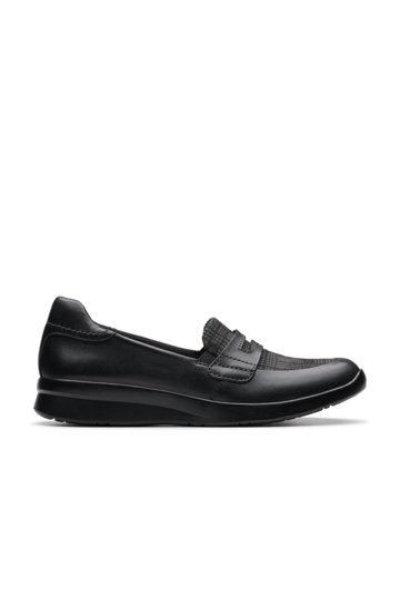 Clarks Collection Men\'s Calla Ruby Black Leather Loafers Size 7.5M Clark main image 3
