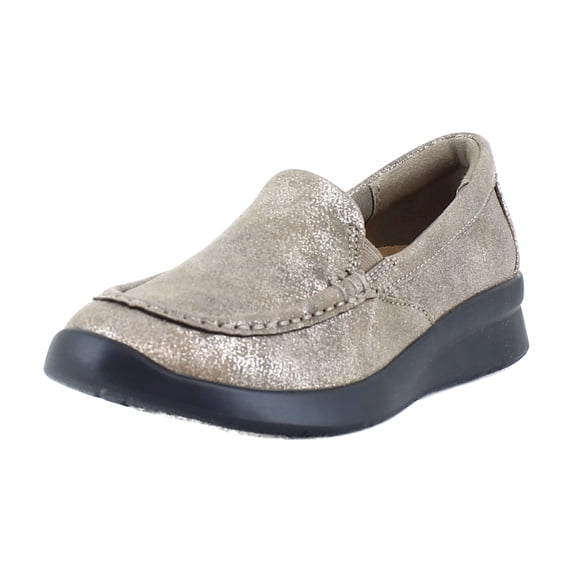 Clarks Ellowyn Lux Women's Loafers & Slip-Ons Bronze Metallic Size 8.5 W