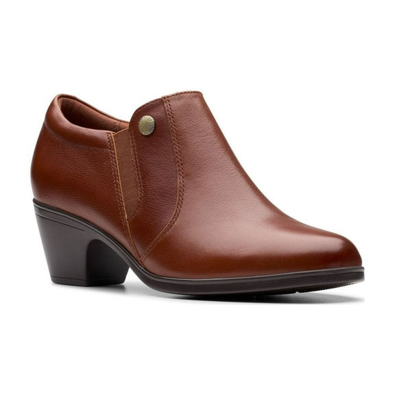 Clarks® Emily2 Reyna Women's Leather Shooties Color: Tan Size: 8