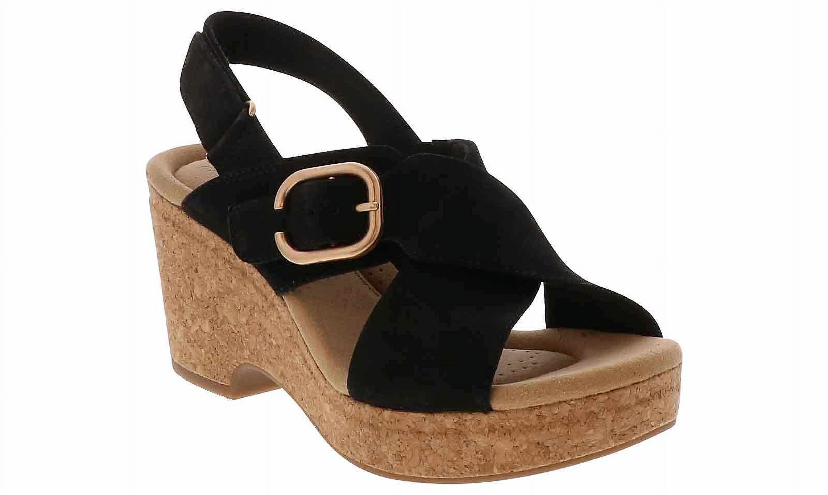 Clarks Damen Giselle Dove Keilsandale – Bequem, Atmungsaktiv Mit Verstellbarem Verschluss