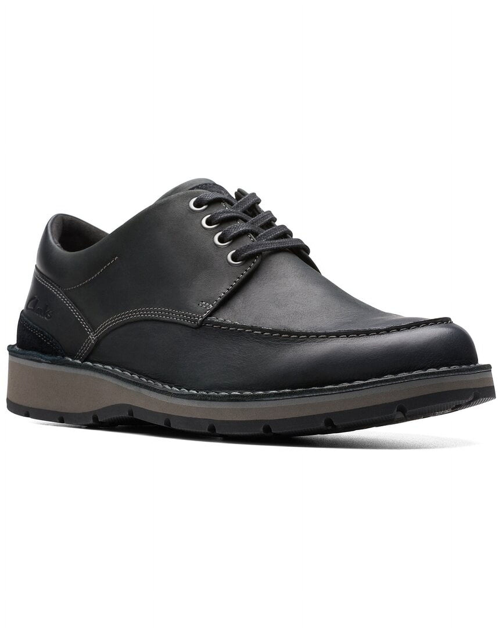 NEW CLARKS men\'s gravelle low shoes in black leather Clarks Mens Gravelle Low - Sithimy.com main image 4