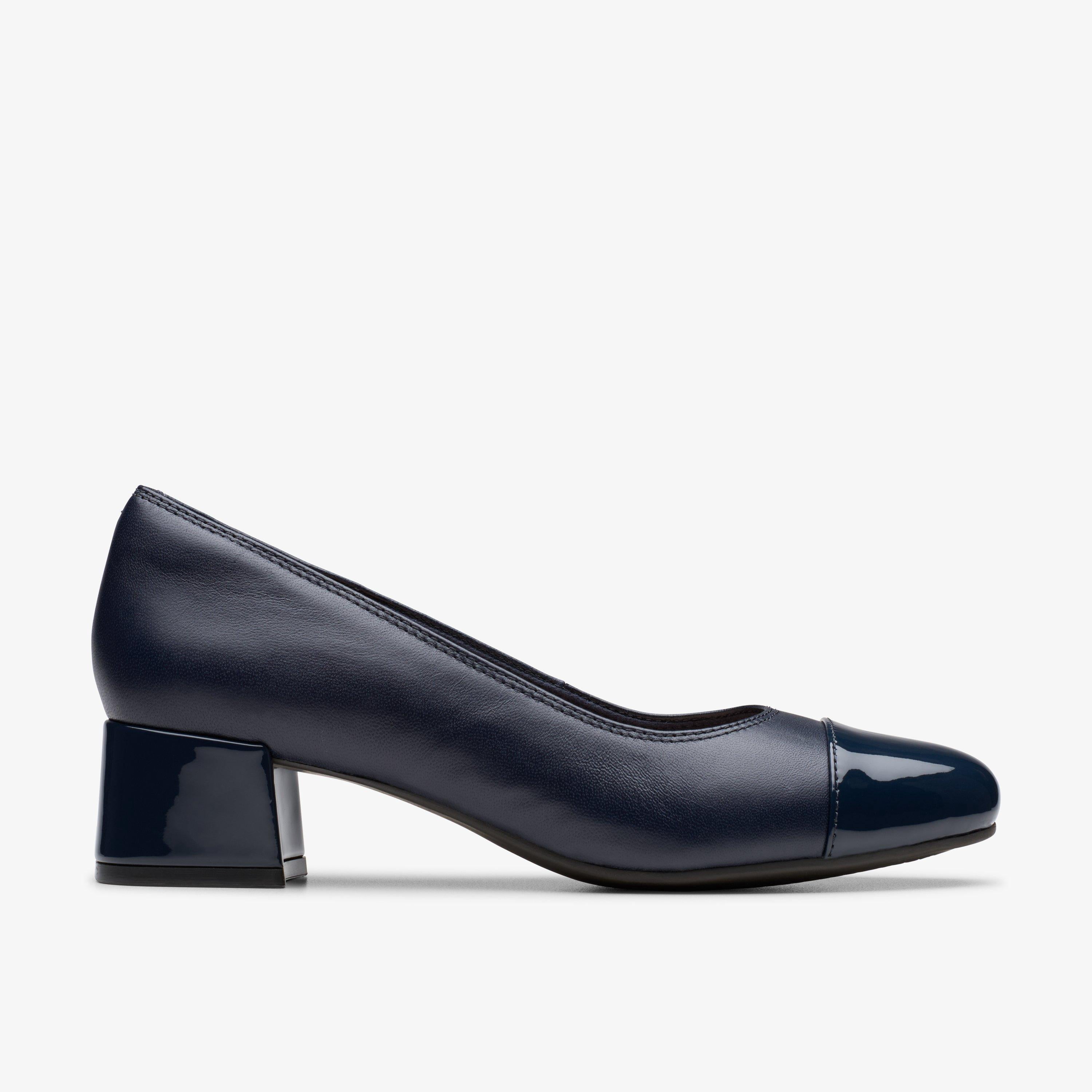 clarks navy blue dress shoes Womens Iridessa May Pumps size:Shoe Size: 6-9