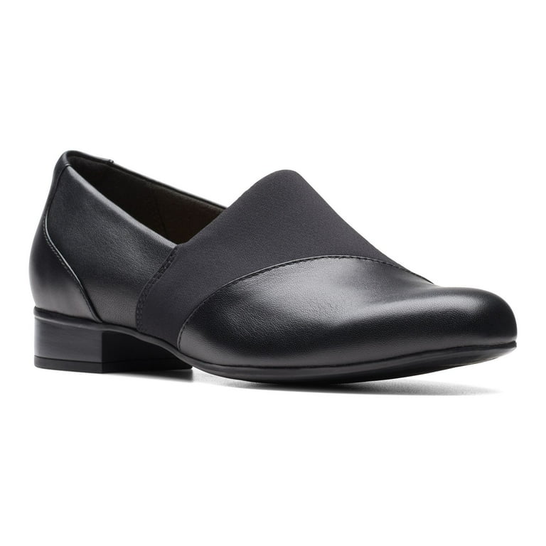 Clarks Juliet Gem Women s Leather Slip On Shoes Color Black Size 6.5 Walmart