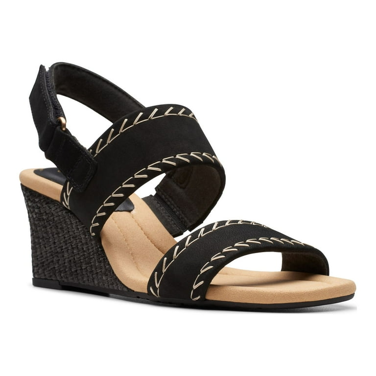 Clarks nubuck wedge best sale