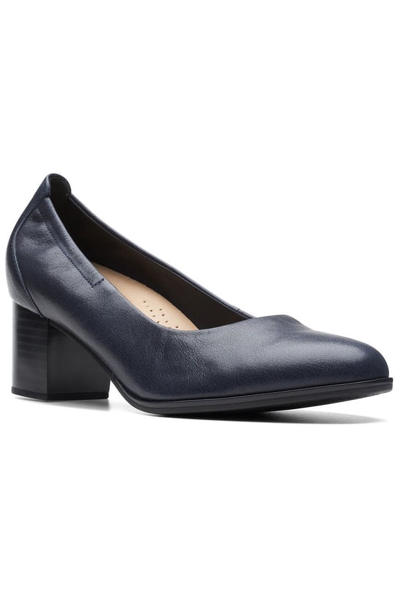 Loken Step Leather Pump, 8.5, Blue