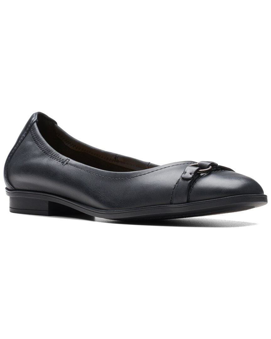Clarks Women's Lyrical Shine Mule – Woven Slip-On With Comfort Footbed, Marble Buckle