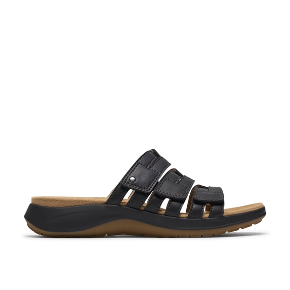 Clarks Maelynn Abby Leather - Womens Slip-On Slide Sandals