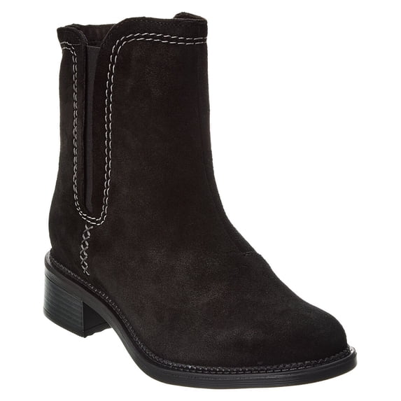 Clarks Maye Zip Suede Bootie, 5