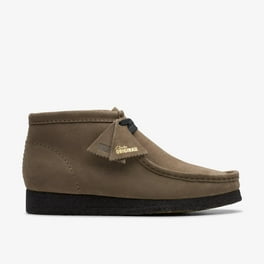 Men s Clarks Bushacre 2 Leather Chukka Boots MSRP 150 B4HP Aubergine Purple US 8M Walmart