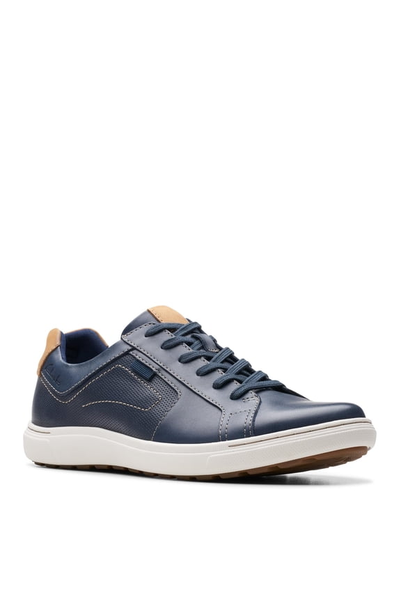 Men's Mapstone Lace Sneaker Navy Leather 13 Medium