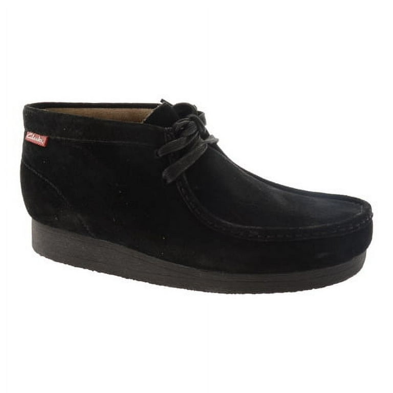Clarks stinson hi black best sale suede