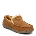 thumbnail image 1 of Clarks Cinnamon Venetian Suede Moccasin Loafers Rounded Toe Fur Lined Slippers (Cinnamon, 12), 1 of 7