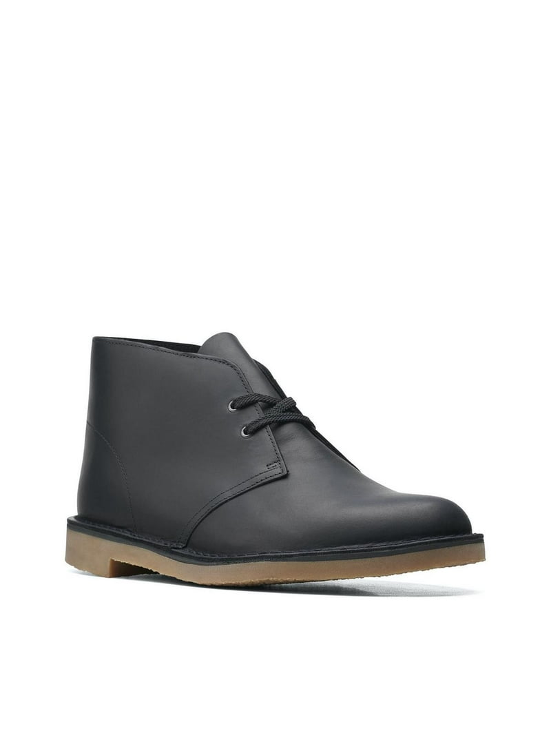 Clarks Mens Bushacre 3 Leather Chukka Chukka Boots Black 7  display picture 1