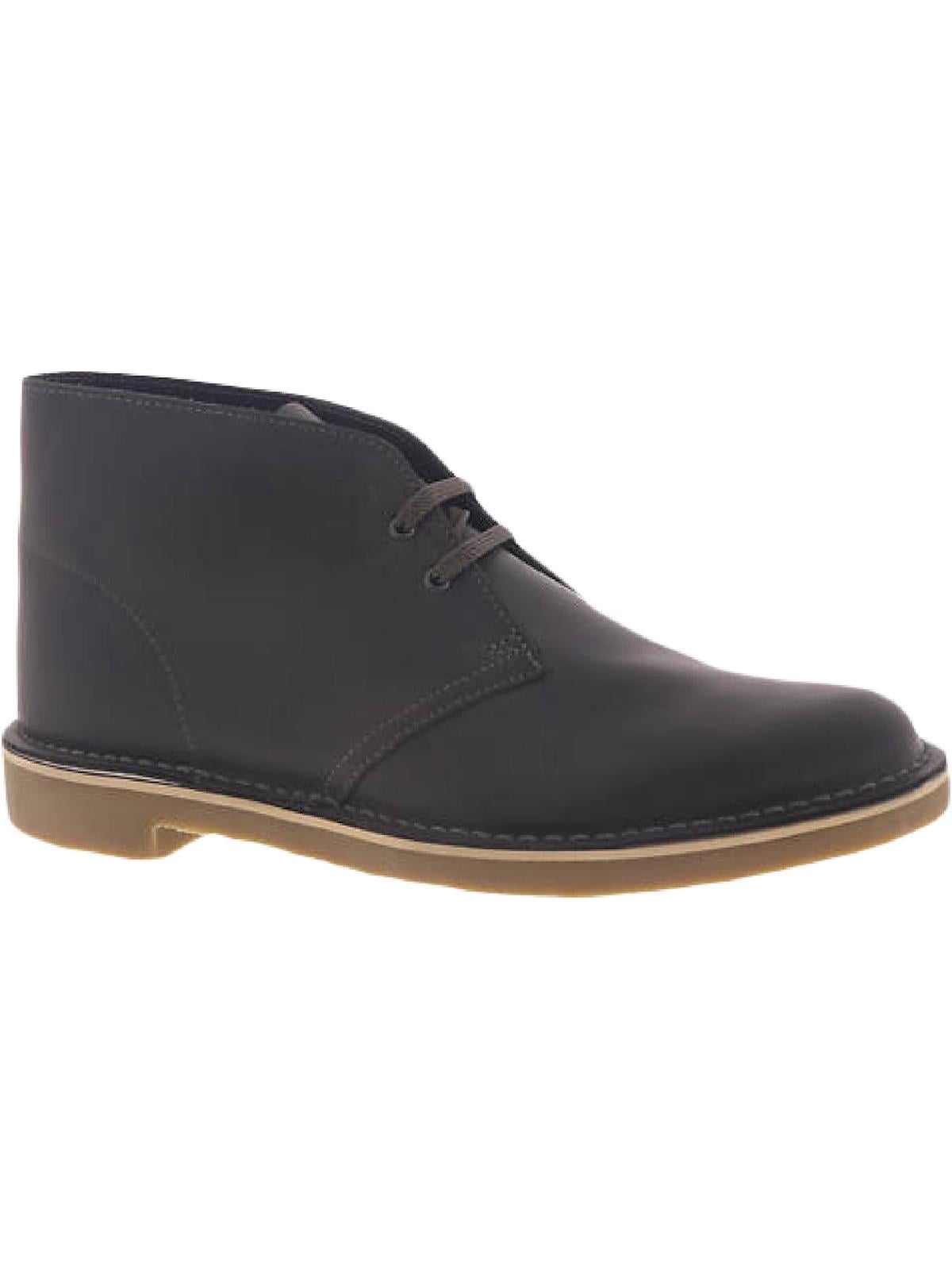 Clark’s Gray Leather Chukka Boots - 8 Clarks Chukka Men Bushacre Grey Ombre Leather Desert Boots  main image 2