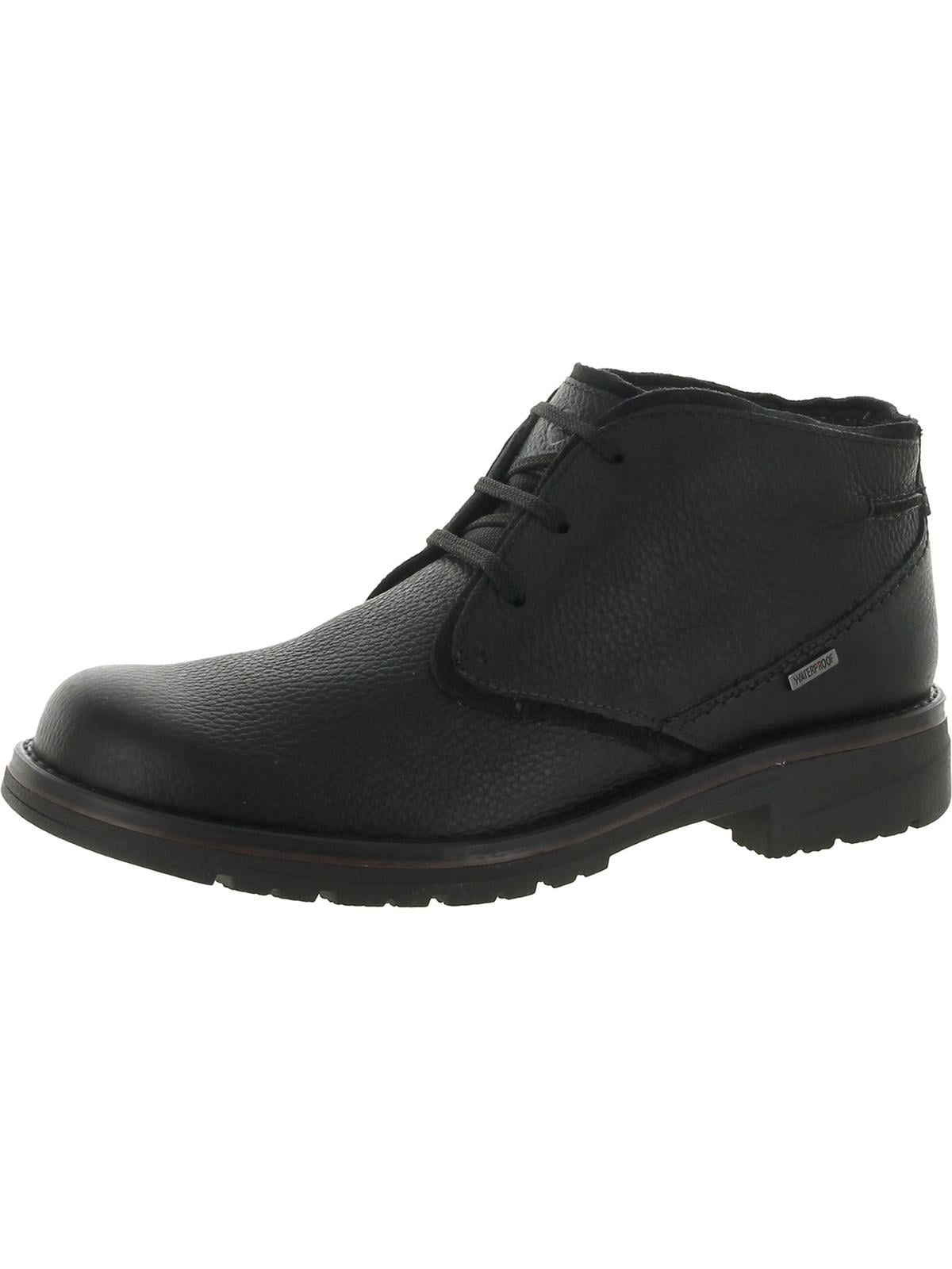 Clarks Mens Morris Peak Leather Lug Sole Booties - Walmart.com