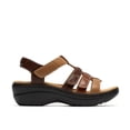 thumbnail image 1 of Clarks Merliah2 Ruby Leather - Open Toe Low Heel Women's Sandals, 1 of 1
