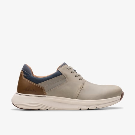 Clarks Mens Motion Trek PT Taupe Combination Sneakers