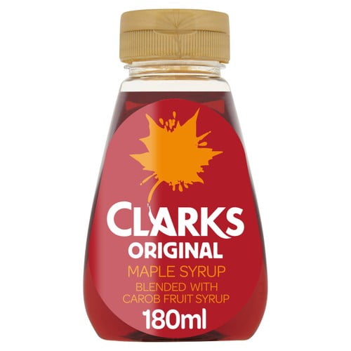Clarks Original Maple Syrup & Carob Fruit Blend 180ml, British Import (Pack of 2)