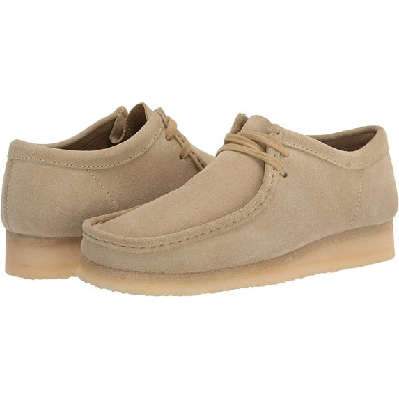 Clarks Originals WALLABEE Lace Up Suede Moccasins 55515 MAPLE Women's Size 8