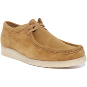 Clarks Originals Wallabee Men's Lace Up Suede Leather Shoes In Tan Size 8.5