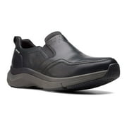 Clarks(R) Wave 2.0 Waterproof Slip-on Sneaker in Black Tumbled, Black, Size 8.0