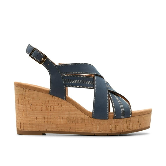 Clarks Sabina Sling Nubuck - Womens Wedges